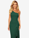 numoco Hosszú, egyvállú ruha - sötétzöld Numoco