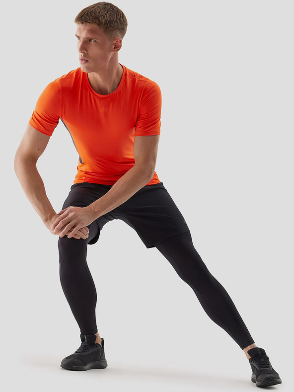 4F Férfi újrahasznosított anyagokból készült vékony szabású sportpóló 4F