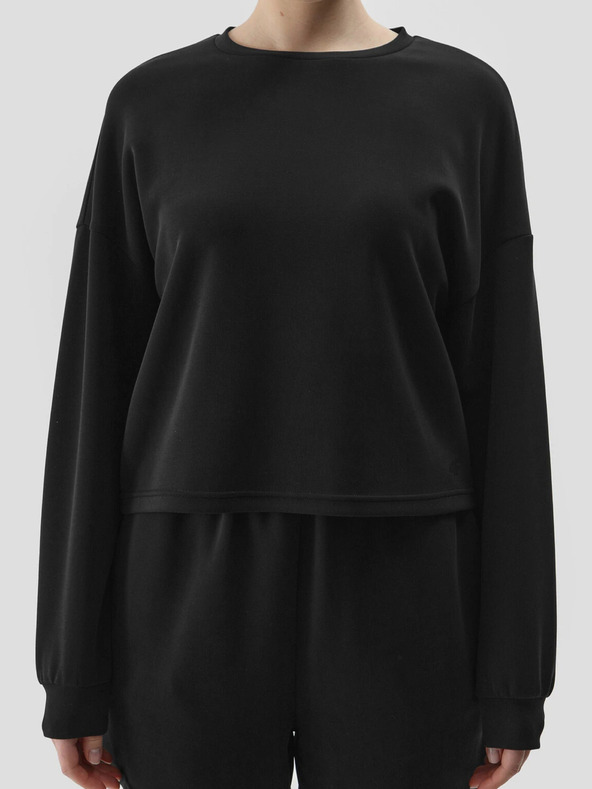 4F Női pulóver cipzár nélküli, modál kiegészítővel 4F