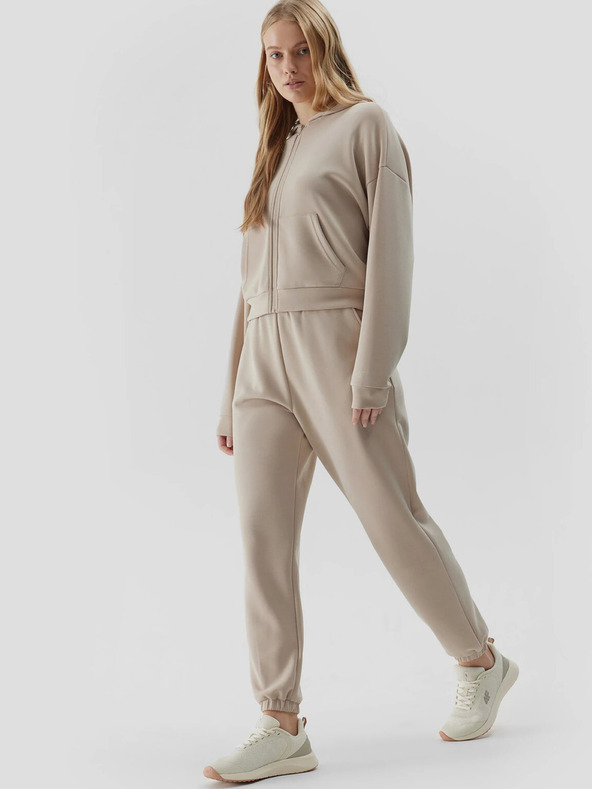 4F Női kapucnis pulóver cipzárral 4F