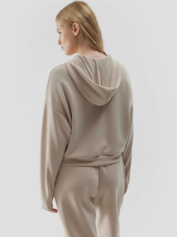 4F Női kapucnis pulóver cipzárral 4F