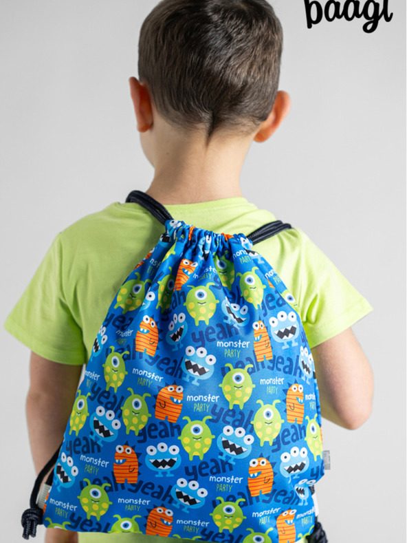 BAAGL  Kék Óvodai táska Baagl Szörnyek