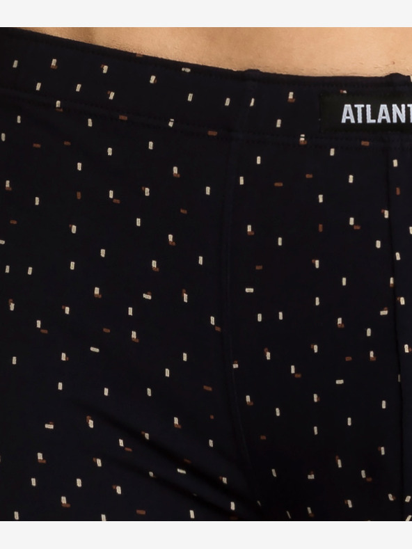 Atlantic 3-PACK Férfi ATLANTIC boxeralsó - sötétkék, piros, sötétkék, sötétkék