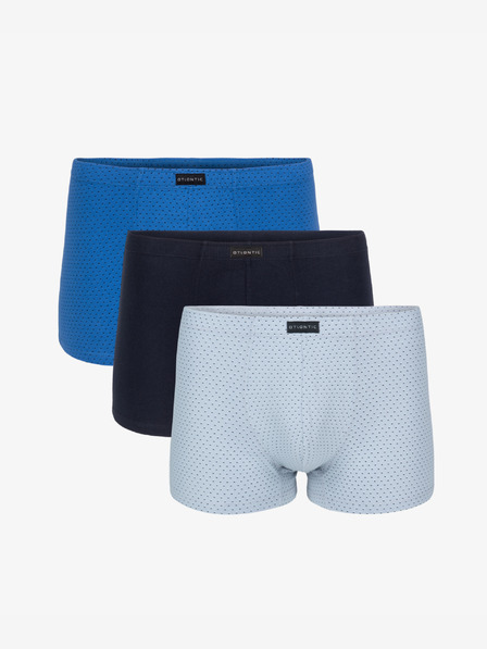 Atlantic 3-PACK Férfi boxeralsó ATLANTIC kék/tengerészkék/szürke