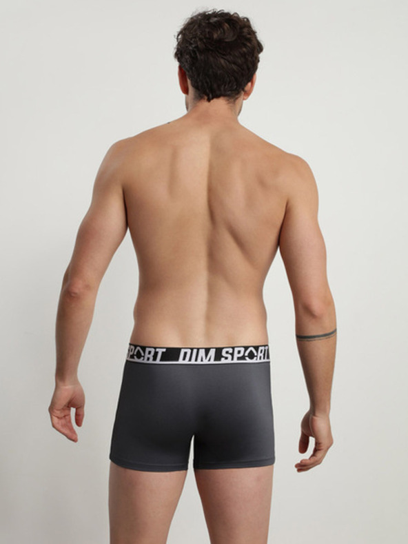DIM Három darabos sport boxer szürke, kék és fekete színben DIM SPORT MICROFIBRE BOXER 3x