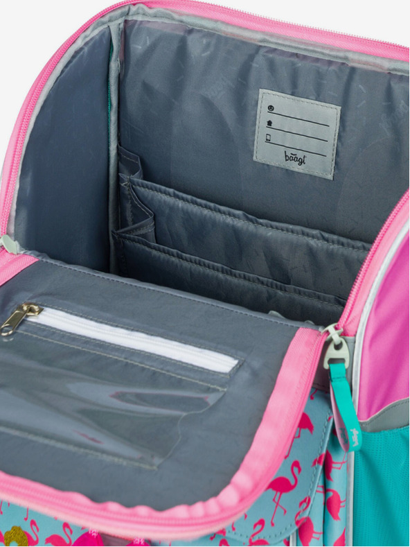 BAAGL  Rózsaszín Zippy Baagl Flamingó iskolatáska
