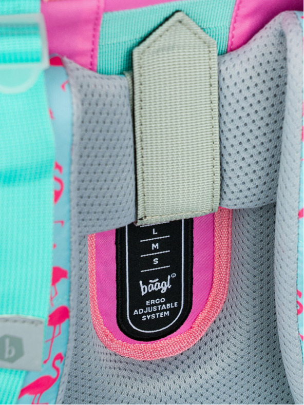 BAAGL  Rózsaszín Zippy Baagl Flamingó iskolatáska