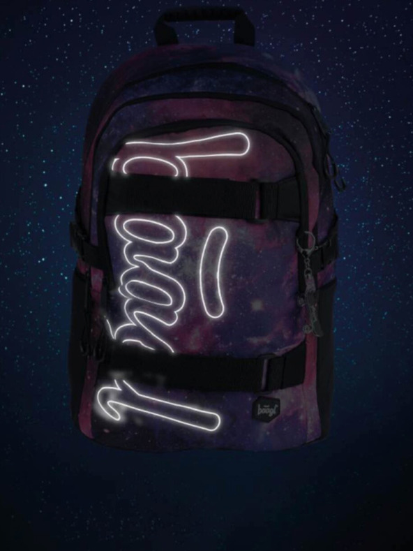 BAAGL  Lila 3 készlet skate galaxis: hátizsák, tolltartó, táska Baagl