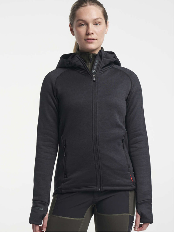 Tenson női TENSON TXlite kapucnis pulóver W fekete