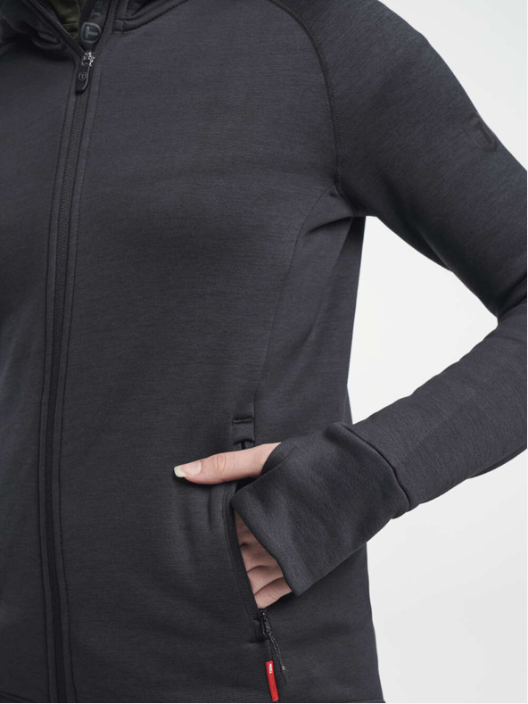 Tenson női TENSON TXlite kapucnis pulóver W fekete