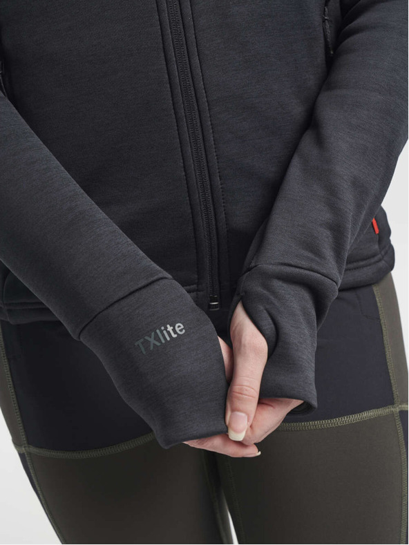 Tenson női TENSON TXlite kapucnis pulóver W fekete