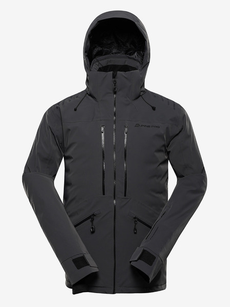 ALPINE PRO Férfi sí dzseki ptx hó membránnal ALPINE PRO REAS dk.true szürke
