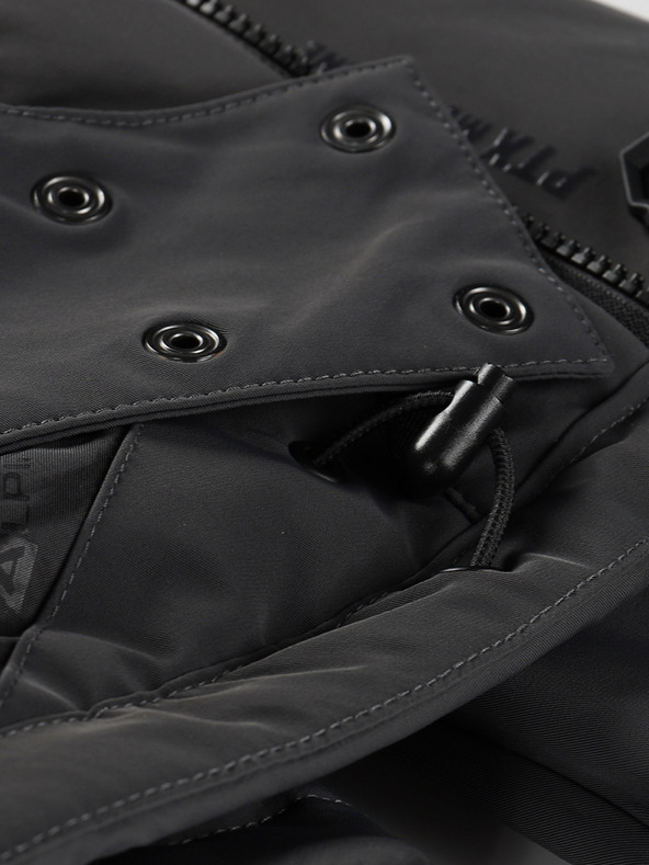 ALPINE PRO Férfi sí dzseki ptx hó membránnal ALPINE PRO REAS dk.true szürke