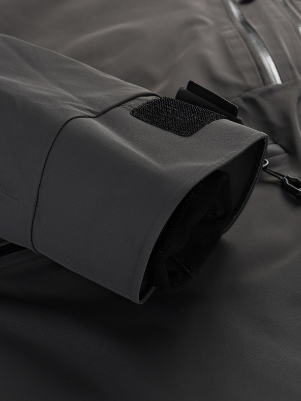 ALPINE PRO Férfi sí dzseki ptx hó membránnal ALPINE PRO REAS dk.true szürke