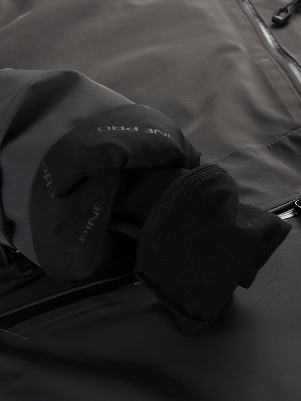 ALPINE PRO Férfi sí dzseki ptx hó membránnal ALPINE PRO REAS dk.true szürke