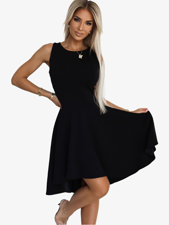 numoco Egyedi ruha hosszabb háttal - fekete Numoco