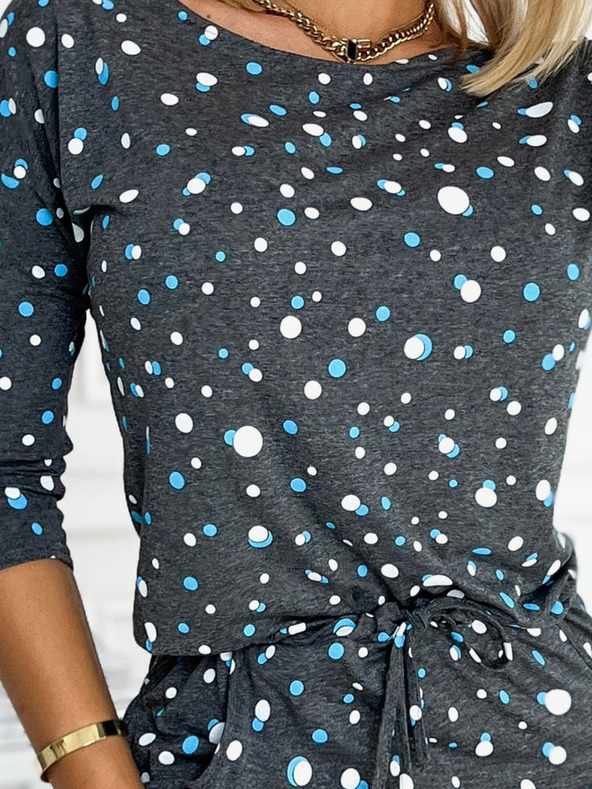 numoco Zsebes sportruha - sötétszürke + karikák Numoco