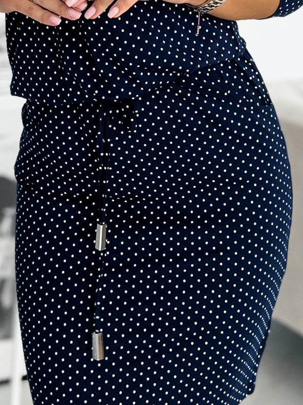 numoco Zsebes sportruha - sötétkék, kis pöttyökkel Numoco