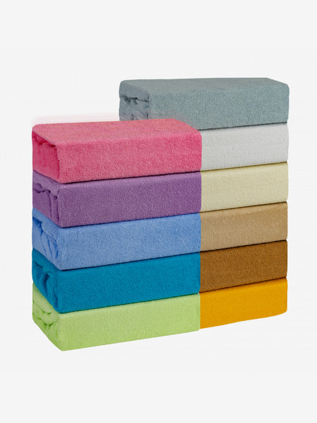 Kvalitex 60x120cm-es frottír baba lepedő világoszöld Kvalitex