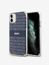 DKNY PC/TPU ismétlődő mintás tonális csíkos Magsafe hátlap iPhone 11 kék DKNY DKNY