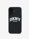DKNY DKNY Folyékony szilikon íves logós MagSafe hátlap iPhone 16-hoz Fekete