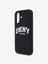 DKNY DKNY Folyékony szilikon íves logós MagSafe hátlap iPhone 16-hoz Fekete