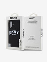 DKNY DKNY Folyékony szilikon íves logós MagSafe hátlap iPhone 16-hoz Fekete