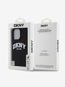 DKNY DKNY Folyékony szilikon íves logós MagSafe hátlap iPhone 16 Pro Max-hoz Fekete