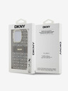 DKNY PC/TPU ismétlődő mintás, tónusos csíkos Magsafe hátlap iPhone 14 Pro Max bézs DKNY számára
