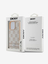 DKNY DKNY PU bőrből készült kockás mintás és csíkos hátlapi borító iPhone 16 Pro Max készülékhez Rózsaszín