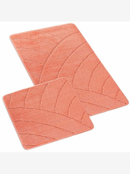 Bellatex Fürdőszoba és WC szőnyeg ívek lazac Bellatex