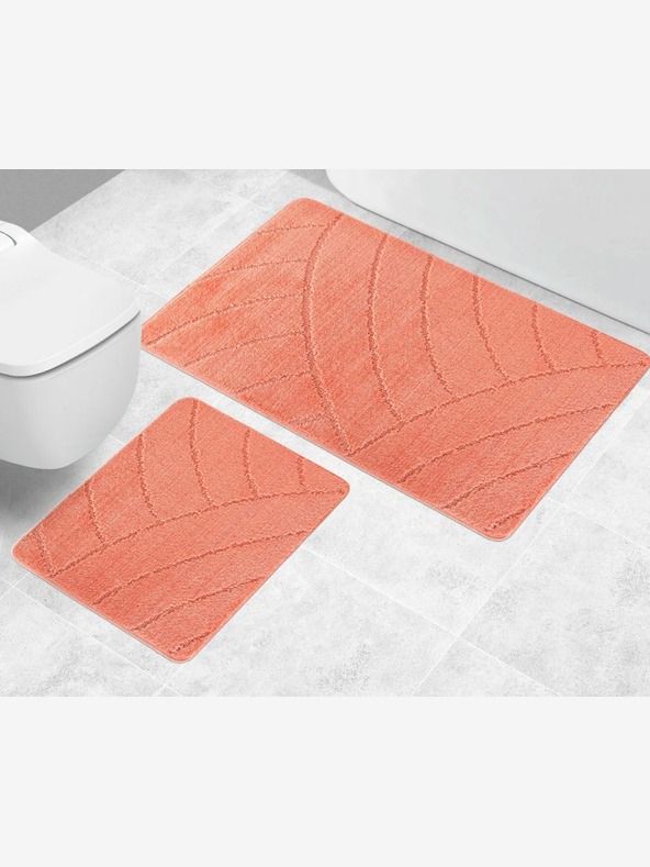 Bellatex Fürdőszoba és WC szőnyeg ívek lazac Bellatex