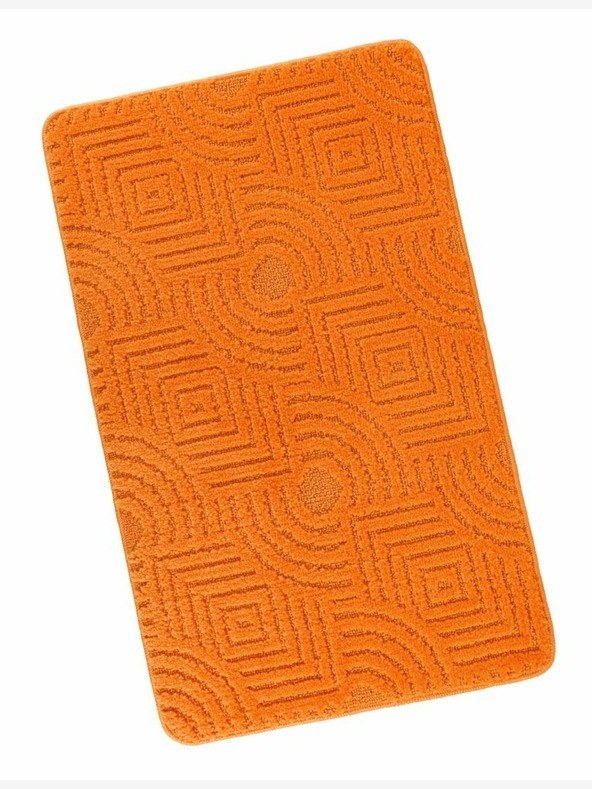 Bellatex Fürdőszoba szőnyeg 60x100cm labirintus narancs Bellatex