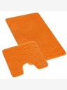 Bellatex Fürdőszoba és WC szőnyeg labirintus narancssárga Bellatex