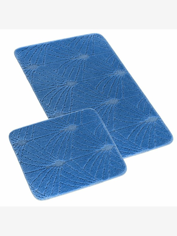 Bellatex Fürdőszoba és WC szőnyeg búzavirág sötétkék Bellatex