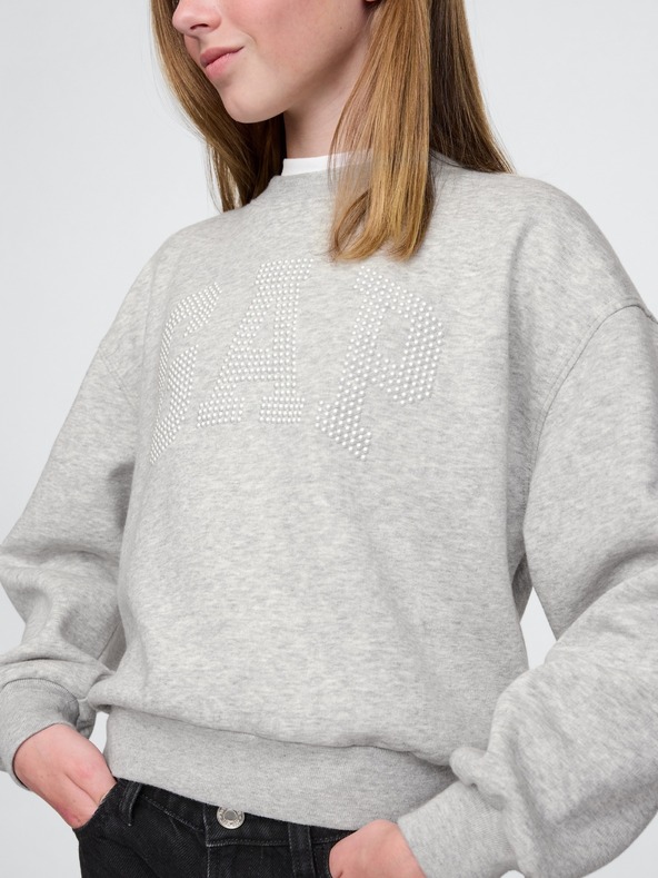 GAP Gyerek oversize pulóver logóval GAP