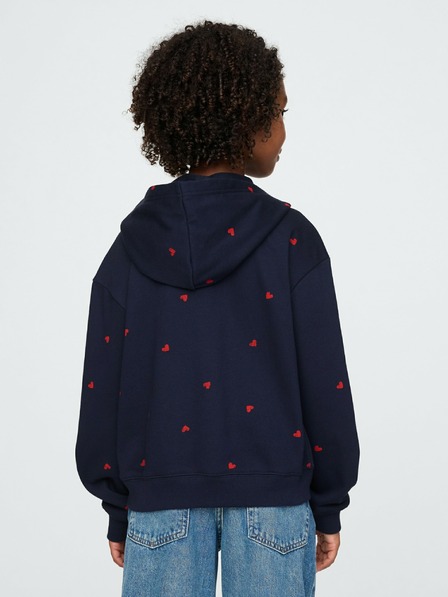 GAP Gyerek pulóver logóval és fleece béléssel GAP
