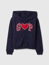 GAP Gyerek pulóver logóval és fleece béléssel GAP