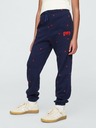 GAP Gyerek fleece sportnadrág logóval army GAP