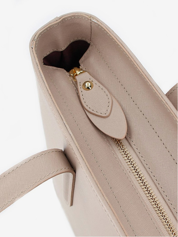 Elega Bézs női bőr kézitáska ELEGA Simone bézs női kézitáska