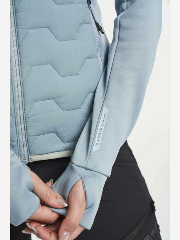 Tenson Női TENSON TXlite hibrid cipzáras kabát W világoskék