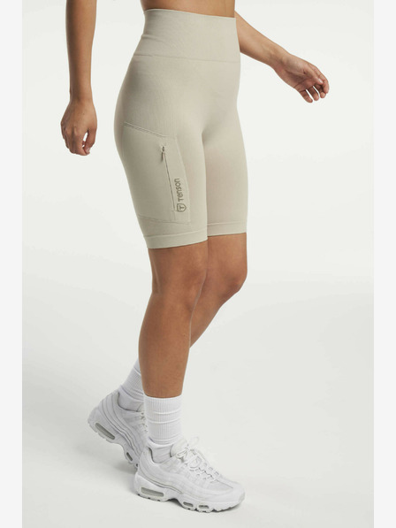 Tenson TENSON Női varrás nélküli funkcionális rövidnadrág W Beige