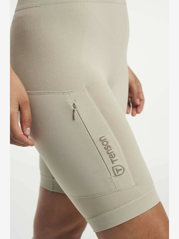 Tenson TENSON Női varrás nélküli funkcionális rövidnadrág W Beige