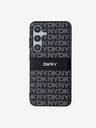 DKNY PC/TPU ismétlődő mintás tonális csíkos hátlap a Samsung S24 Fekete DKNY-hoz Samsung S24 fekete DKNY