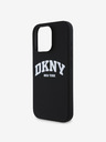 DKNY DKNY Folyékony szilikon íves logós MagSafe hátlapi borító iPhone 16 Pro fekete színű készülékhez