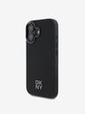 DKNY DKNY PU-bőr Stack Logo Magsafe hátlap iPhone 16-hoz Fekete