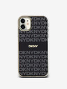 DKNY PC/TPU ismétlődő mintás tonális csíkos Magsafe hátlap az iPhone 11 fekete DKNY számára