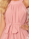 numoco Sifon ruha nyakkendővel - púderrózsaszín Numoco ALIZEE