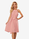 numoco Sifon ruha nyakkendővel - púderrózsaszín Numoco ALIZEE