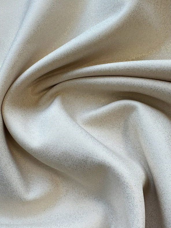 numoco Trapéz ruha masnival - bézs színű, csillámos Numoco NEVA